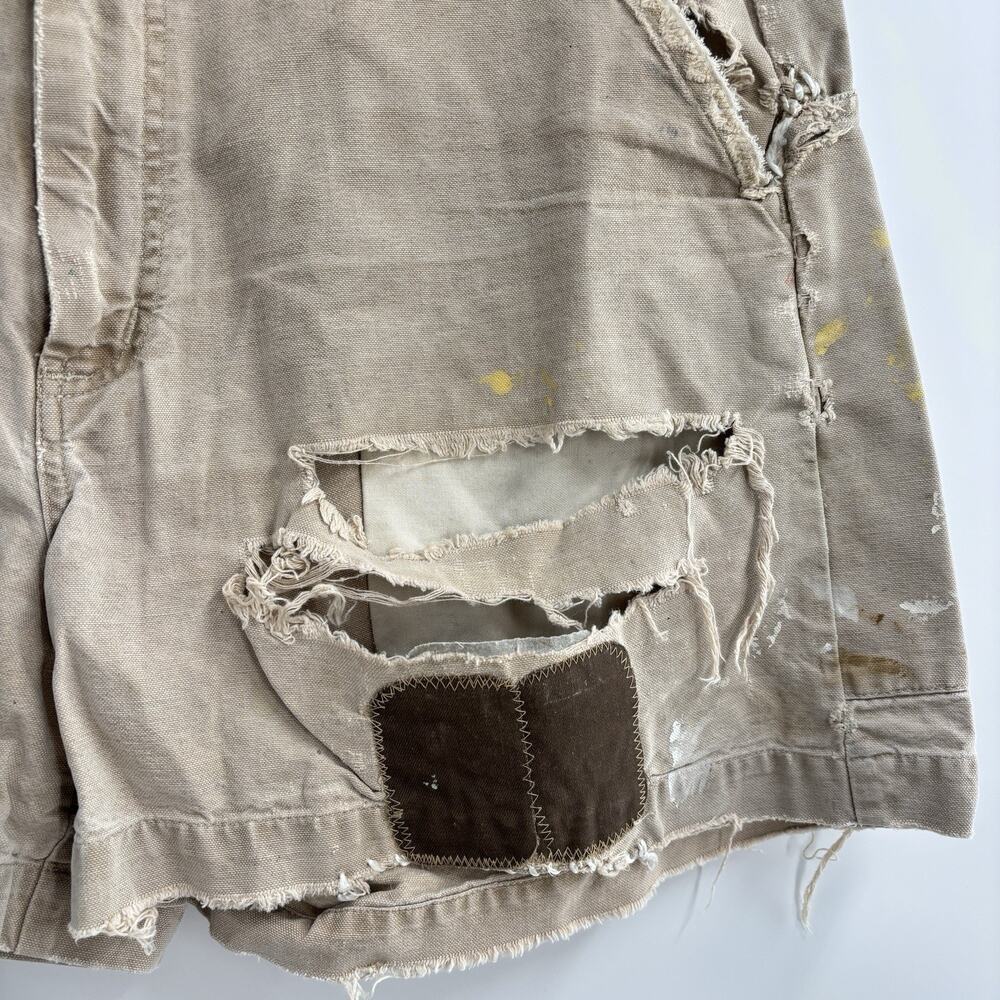Vtg Patagonia Shorts Mens 36 Thrashed Stand Up Patched Holes Distressed - Picture 7 of 13